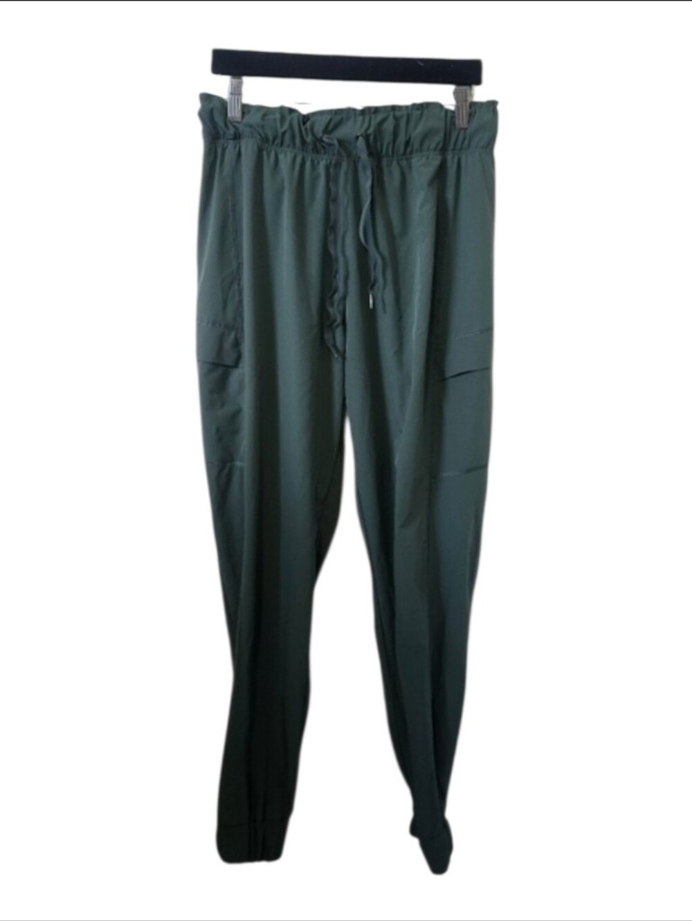 Women's Green Joggers with Drawstring Waist